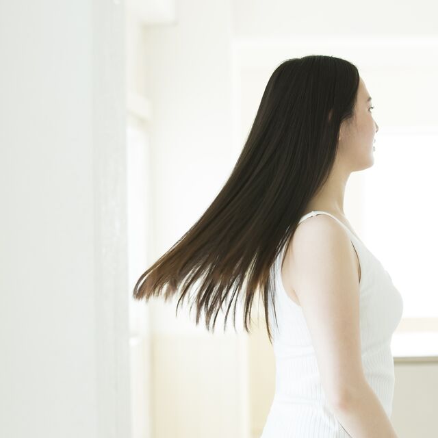 肌と髪に優しいシャンプーを使用